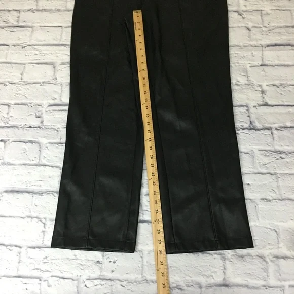 INC Black Vegan Faux Leather High Waisted Pants - Women’s 16 - Picture 5 of 13